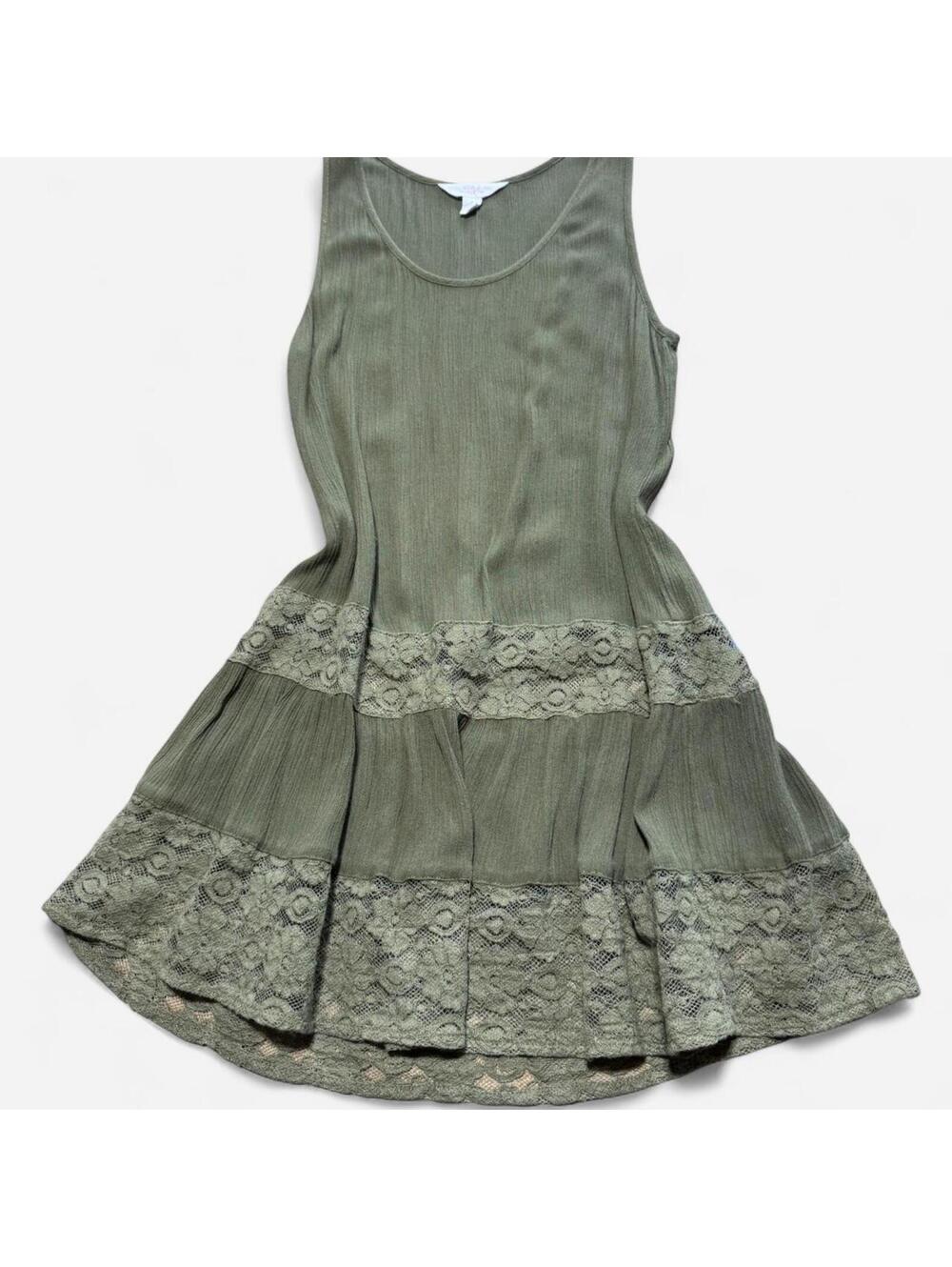 Sun & Shadow Fairycore Lace Tunic Tank Top, Size Small